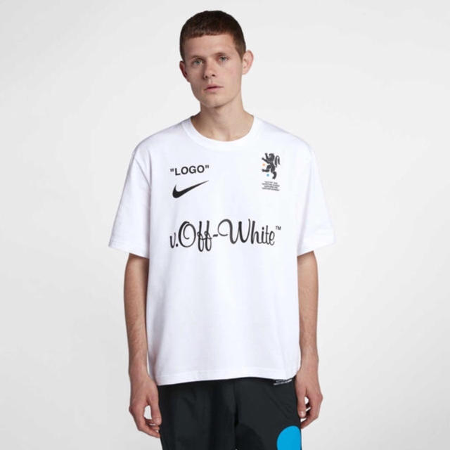 OFF-WHITE NIKE FOOTBALL MON AMOUR Tシャツ L