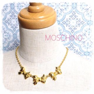 モスキーノ(MOSCHINO)のMOSCHINOリボンネックレス(ネックレス)