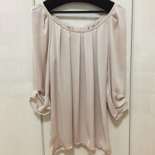 マーキュリーデュオ(MERCURYDUO)のバックリボンブラウス♡ベージュ(シャツ/ブラウス(長袖/七分))