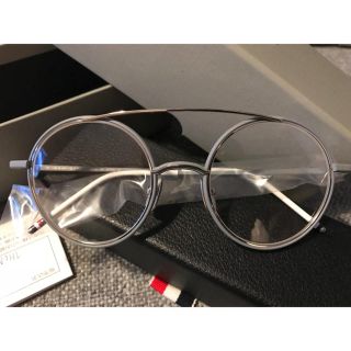 トムブラウン(THOM BROWNE)のトムブラウンthom browneメガネ眼鏡サングラスTB-108グレー新品未使(サングラス/メガネ)