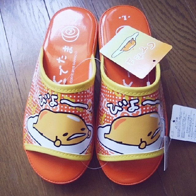 ぐでたま サンダル オレンジ Lサイズ★未使用品★ レディースの靴/シューズ(サンダル)の商品写真