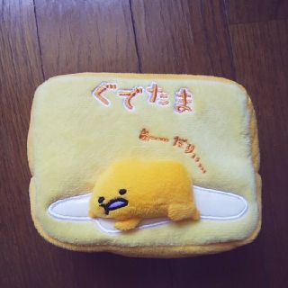 グデタマ(ぐでたま)のぐでたま ぷっくり型ポーチ★未使用品★(ポーチ)