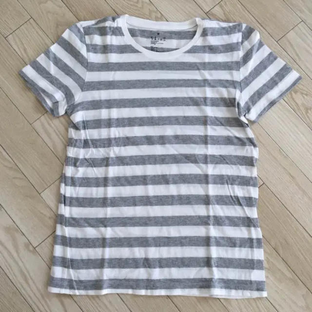 MUJI (無印良品)(ムジルシリョウヒン)の無印良品 ボーダーTシャツ レディースのトップス(Tシャツ(半袖/袖なし))の商品写真