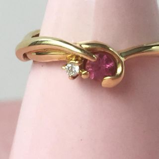 ピンクトルマリン 18k リング(リング(指輪))