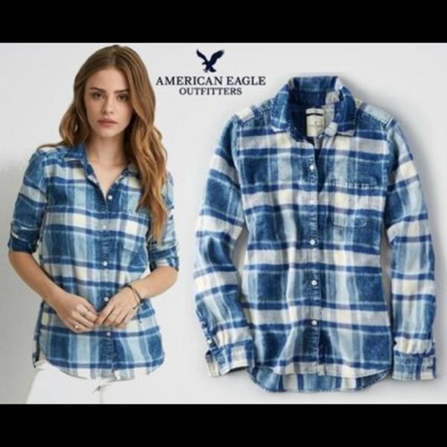 American Eagle(アメリカンイーグル)の美品❁︎アメリカンイーグル✬︎チェックシャツ✬︎ レディースのトップス(シャツ/ブラウス(長袖/七分))の商品写真