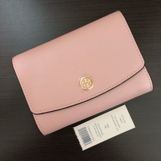 トリーバーチ(Tory Burch)のTORY BURCH パーカー ミディアムウォレット 折り財布 ピンク (財布)