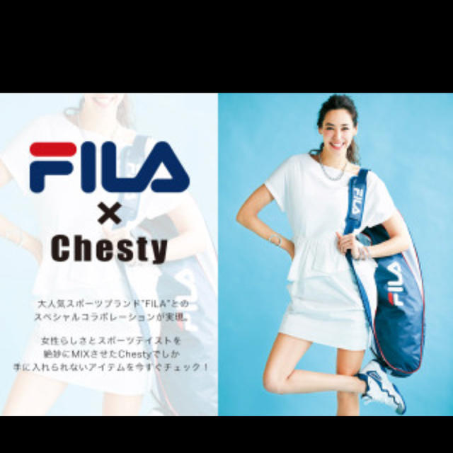 Chesty(チェスティ)のチェスティ   フィラコラボワンピース レディースのワンピース(ミニワンピース)の商品写真