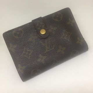 ルイヴィトン(LOUIS VUITTON)の【Louis Vuitton】がま口折り財布★　モノグラム　茶色　ヴィトン (折り財布)