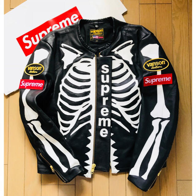 メンズ【早い者勝ち★破格】Supreme×VANSON Bones ジャケット