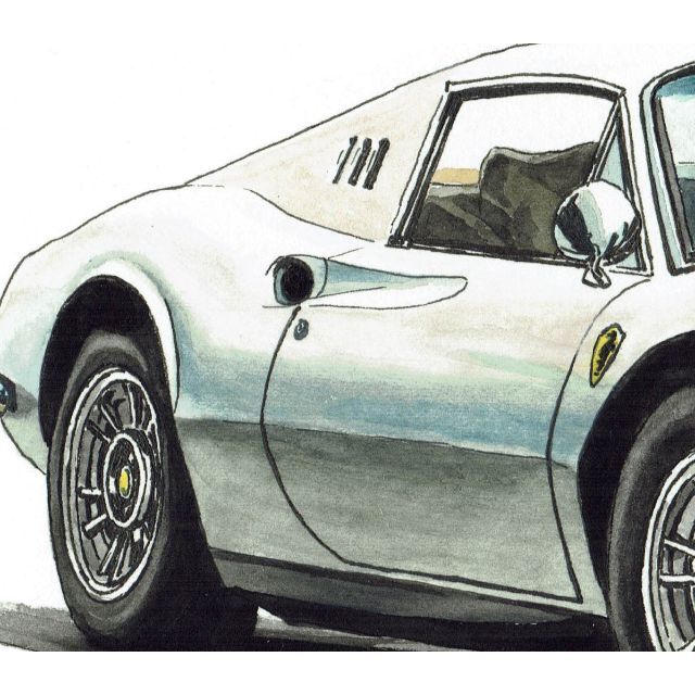 【即日発送】 Ferrari 直筆サイン額装 288GTO/ディーノ限定版画 GC-698 - F1
