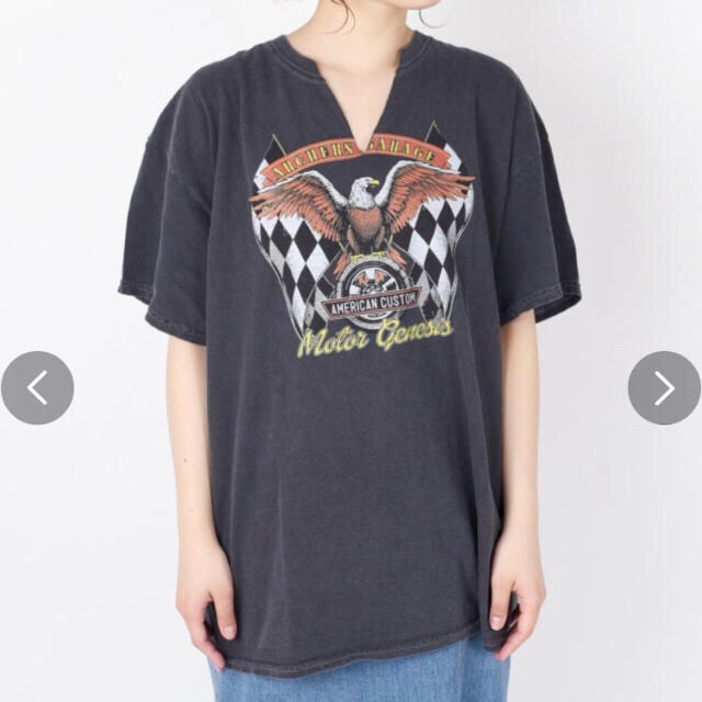 Khaju(カージュ)のGOOD ROCK SPEED:SLIT PRINT TEE レディースのトップス(Tシャツ(半袖/袖なし))の商品写真