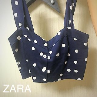 ザラ(ZARA)のZARAドットビスチェ ♡(ベアトップ/チューブトップ)