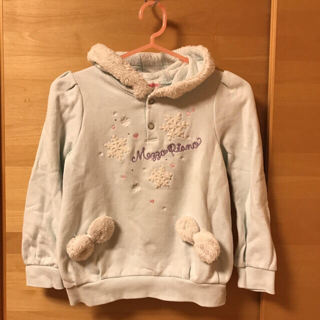 mezzo piano(メゾピアノ)のmezzopiano トレーナー 130 小さめ キッズ/ベビー/マタニティのキッズ服女の子用(90cm~)(Tシャツ/カットソー)の商品写真