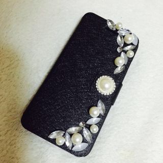 iPhone6 ビジュー パール カバー(その他)