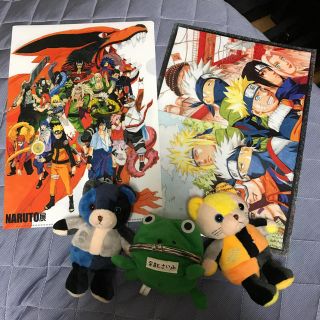 NARUTO クリアファイル サスケとナルトのクマぬいぐるみ なるとさいふ(その他)