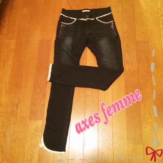 アクシーズファム(axes femme)のaxes femme フェミニンスキニー(デニム/ジーンズ)