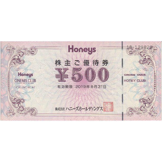 HONEYS(ハニーズ)の★ハニーズHD株主優待券15,000円分◆500円券30枚★2019.8.31迄 チケットの優待券/割引券(ショッピング)の商品写真