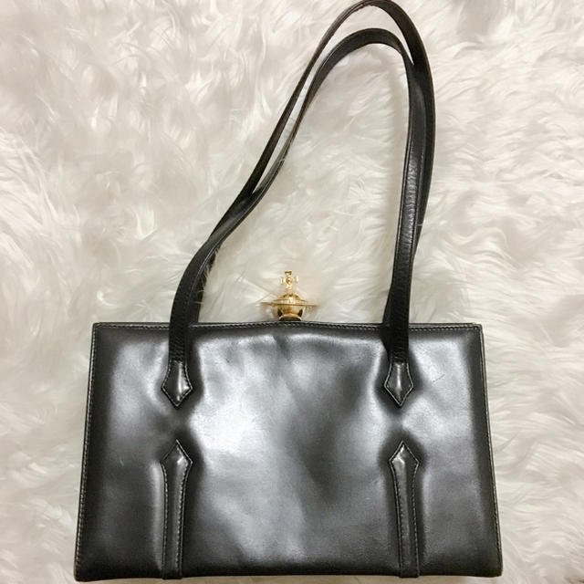 ハンドバッグvivienne westwood 立体オーブ＊プレーン＊ハンドバック＊希少