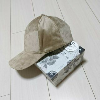 新品タグ付き☆ ベージュ キャップ ベロア(キャップ)