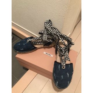 miumiu エスパドリーユ サンダル