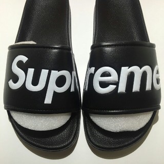 Supreme - 希少 14ss Supreme Slide Sandals 黒 27 サンダルの通販 by ...