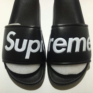 シュプリーム(Supreme)の希少 14ss Supreme Slide Sandals 黒 27 サンダル(サンダル)