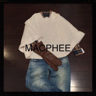 トゥモローランド(TOMORROWLAND)の❄️MACPHEE ニットポンチョ❄️(ポンチョ)