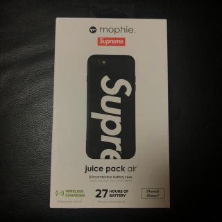 シュプリーム(Supreme)のsupreme iPhone ケース 8 ブラック juice pack(iPhoneケース)