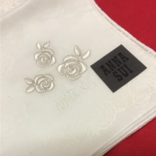 アナスイ(ANNA SUI)のアナスイ♡ホワイトハンカチ(ハンカチ)