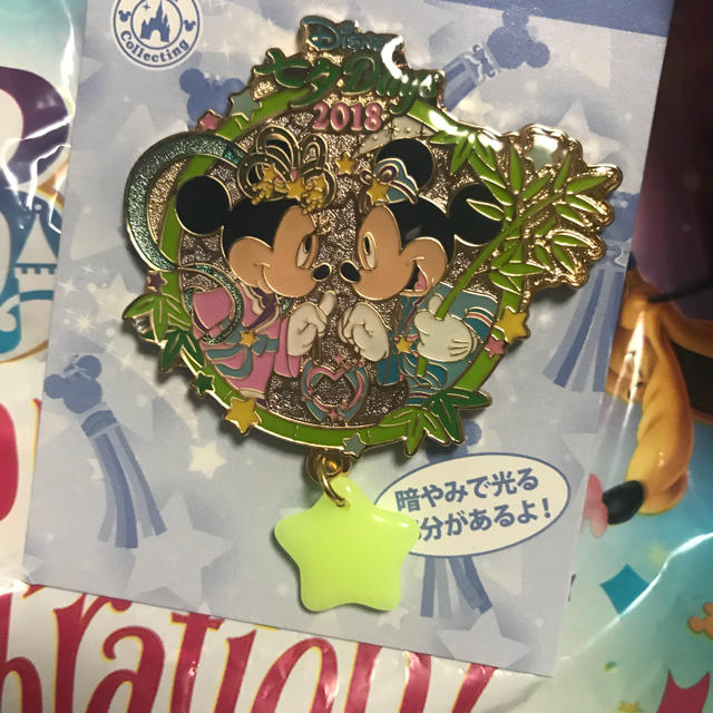 Disney(ディズニー)の七夕ピンバッチ エンタメ/ホビーのアニメグッズ(バッジ/ピンバッジ)の商品写真