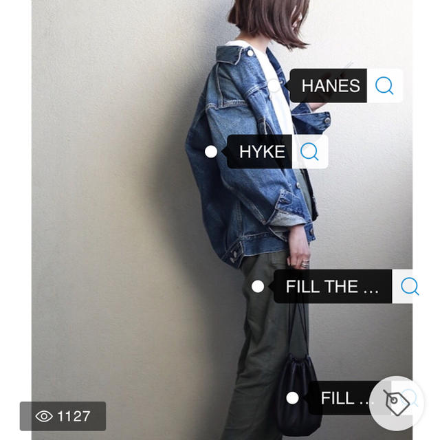 HYKE(ハイク)のhyke ビッグデニムジャケット 週末お値下げ♡ レディースのジャケット/アウター(Gジャン/デニムジャケット)の商品写真