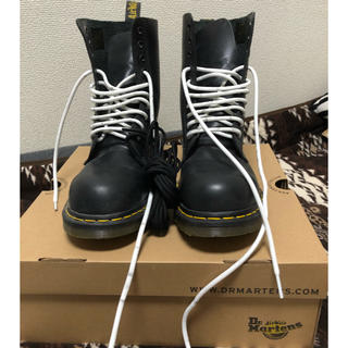 ドクターマーチン(Dr.Martens)のDr.Martens スチールトゥ 10ホール ブラック 廃番 希少 美品(ブーツ)