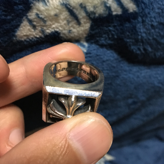 Chrome Hearts(クロムハーツ)のクロムハーツ レターブロックリング メンズのアクセサリー(リング(指輪))の商品写真