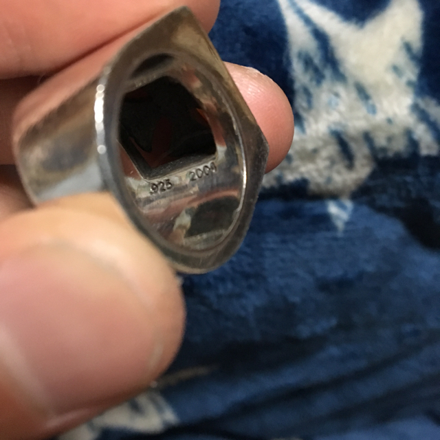 Chrome Hearts(クロムハーツ)のクロムハーツ レターブロックリング メンズのアクセサリー(リング(指輪))の商品写真