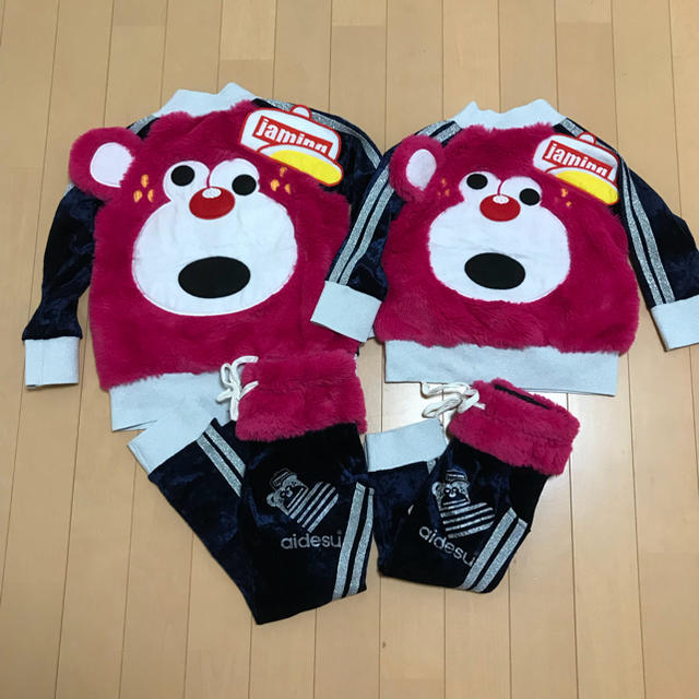 JAM(ジャム)のJAM うしろのクマ太郎ベロア セトア(110・90) キッズ/ベビー/マタニティのキッズ服男の子用(90cm~)(その他)の商品写真