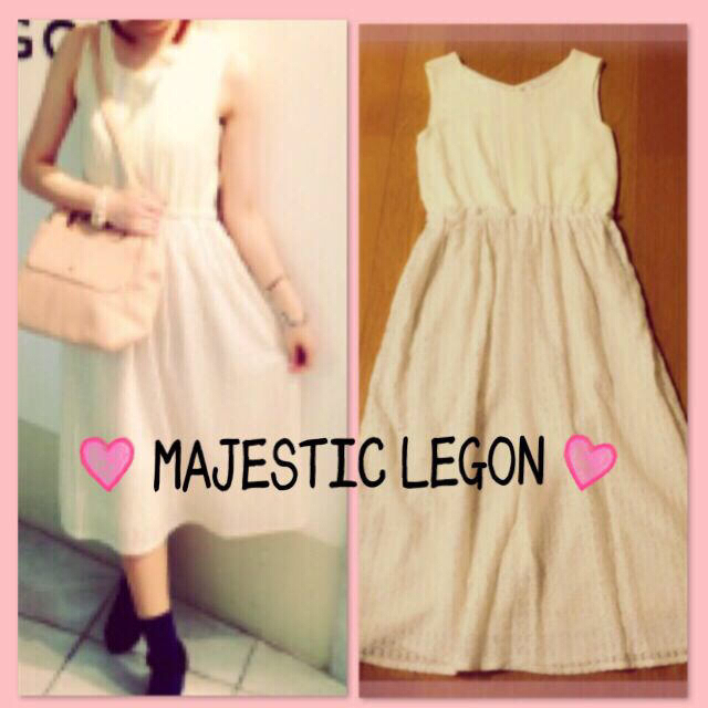 MAJESTIC LEGON(マジェスティックレゴン)のノースリレースワンピ♡ レディースのワンピース(ロングワンピース/マキシワンピース)の商品写真