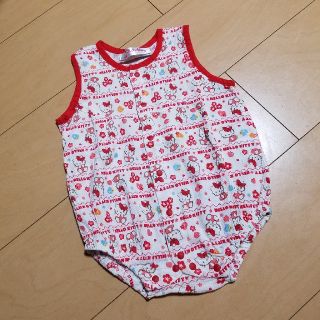 ハローキティ(ハローキティ)の美品 Sanrio ハローキティ 子供 女の子 ベビー ロンパース 90cm(パジャマ)