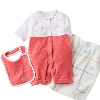 ファミリア(familiar)のぽにょ様専用＊新品＊ファミリア ロンパース スタイセット(ロンパース)