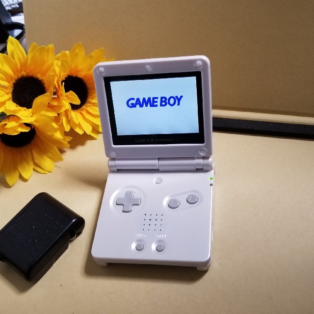 GBA SP ゲームボーイアドバンスSP  IPS液晶　 パールホワイト④