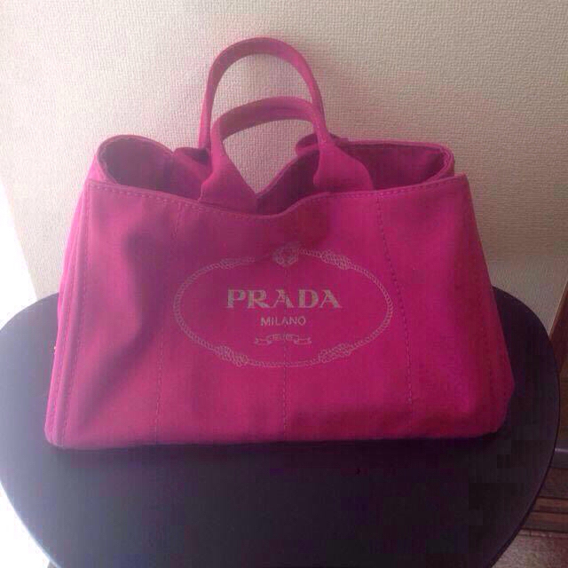 早割クーポン! PRADA - プラダ カナパトート♡ ピンク トートバッグ