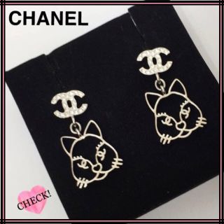 シャネル 猫 ピアスの通販 8点 | CHANELのレディースを買うならラクマ