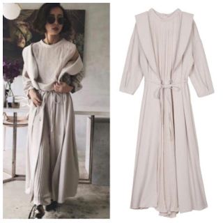 アメリヴィンテージ(Ameri VINTAGE)のAmeri FRONT PLEATS LONG DRESS オールインワン(オールインワン)