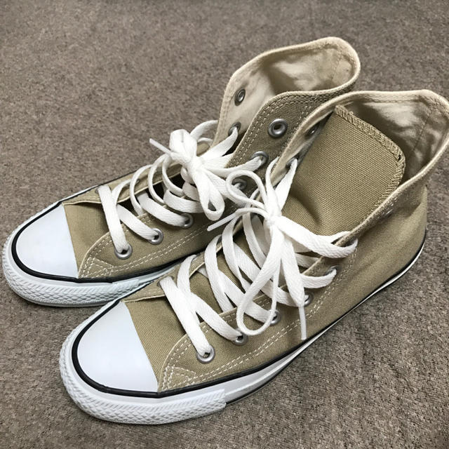 CONVERSE(コンバース)のあやにゃん様専用。コンバース❤︎ハイカット ベージュ レディースの靴/シューズ(スニーカー)の商品写真