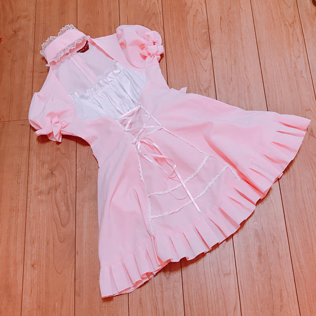 BODYLINE(ボディライン)のBODYLINE ピンク メイド服 エンタメ/ホビーのコスプレ(衣装)の商品写真