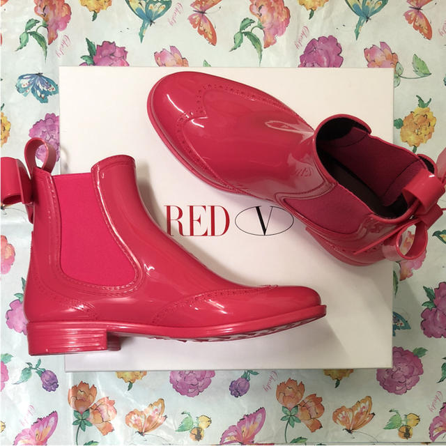 RED VALENTINO(レッドヴァレンティノ)のjamojamo様専用♡RED VALENTINO ♡ レインブーツ レディースの靴/シューズ(レインブーツ/長靴)の商品写真