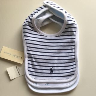 ラルフローレン(Ralph Lauren)の専用です新品 ラルフローレン スタイ 3枚セット 男の子 ベビー(ベビースタイ/よだれかけ)