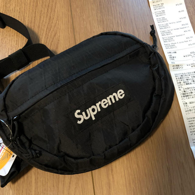 supreme waist bag 黒