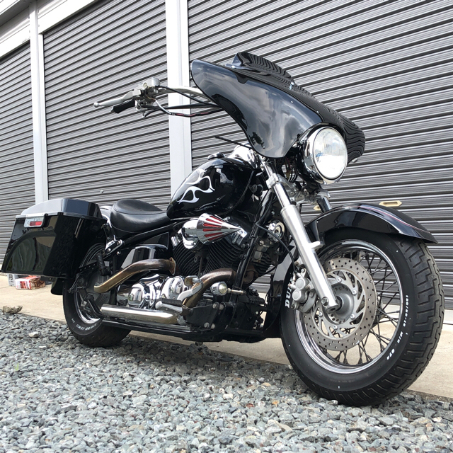ドラッグスター1100ロングスクリーン-