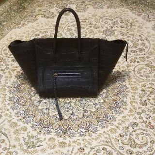 セリーヌ(celine)の★入手困難★セリーヌラゲージファントムクロコ型押し(ハンドバッグ)