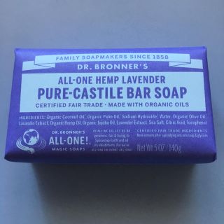 ドクターブロナー(Dr.Bronner)のオーガニック石鹸 マジックソープ バー ラベンダー(ボディソープ/石鹸)